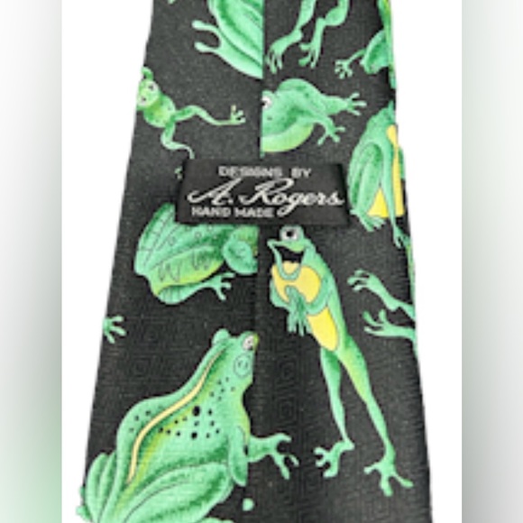 🐸FUN FROG TIE! DESIGNS BY A.ROGERS! DRESS UP & HAVE FUN! 🐸 #savethefrogs - Picture 8 of 16